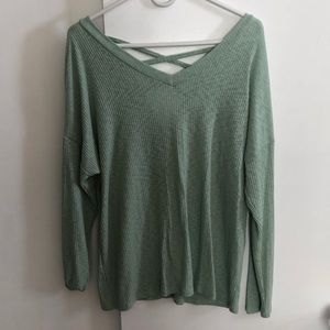 Cris cross back comfy shirt